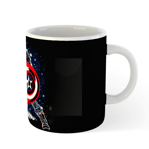 Captain America with Shield Sketch Coffee Mug