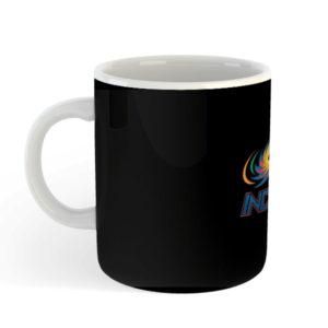 Mumbai Indians logo Black Coffee Mug