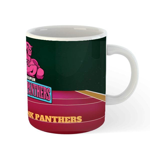 Pro Kabaddi Jaipur Pink Panthers Logo Black Logo Coffee Mug
