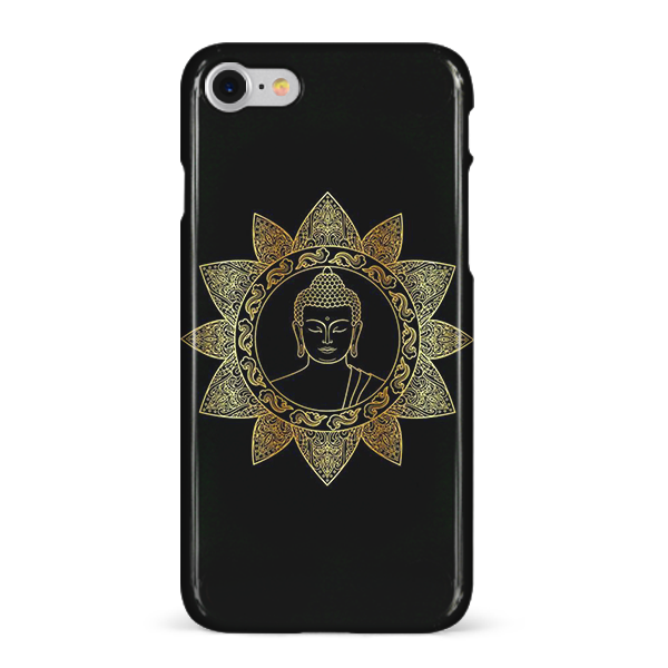 Buddha Black and Gold Mobile Cover