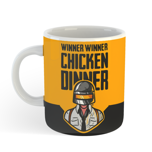 PUBG Metal Star’s Chicken Dinner Badge Coffee Mug