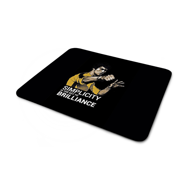 Bruce Lee Simplicity Quote Mousepad