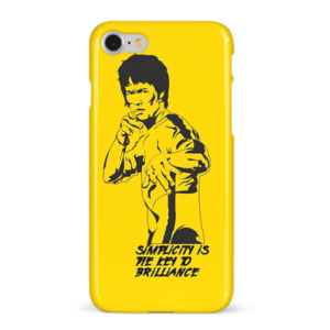 Bruce Lee Simplicity Quote Yellow Mobile Cover