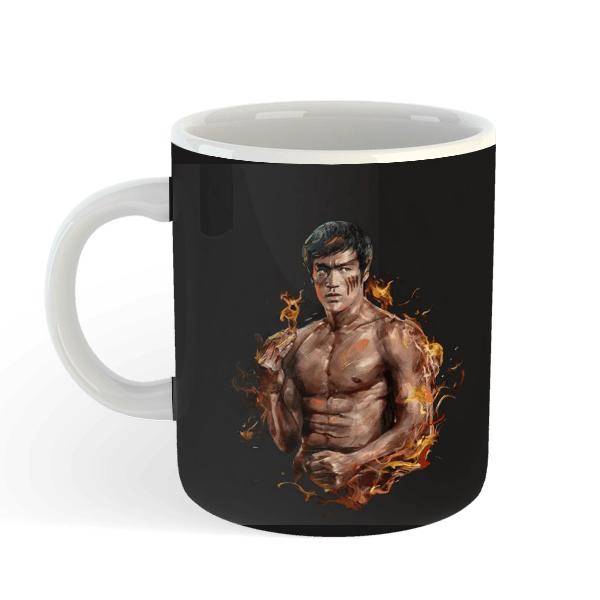 Bruce Lee Fire Stance Coffee Mug