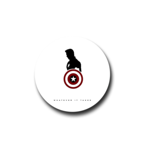 Captain America What Ever It Makes Badge
