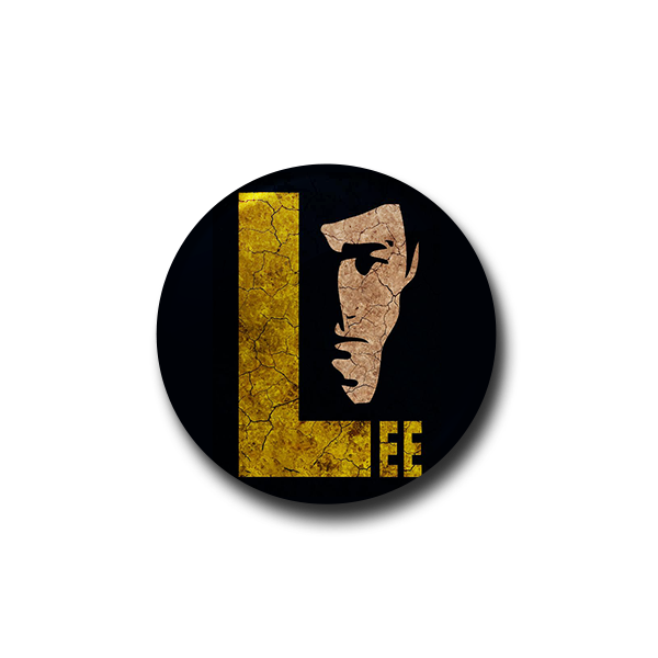Bruce Lee Yellow Name Badge
